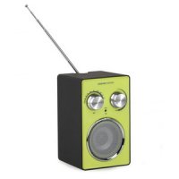 FM radio sensitive tuner.built in speaker and line-in Energy Radio 210 Black&Green