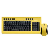 Wireless Keyboard & Mouse Inpput Combo 350 Yellow.
