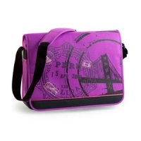 Purple Messenger Bag for laptops up to 16.4