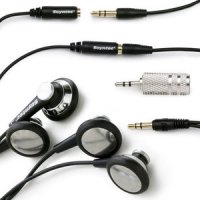 Earphones Netsound 275 DUO: 2 earphones Set and double audio output adaptor